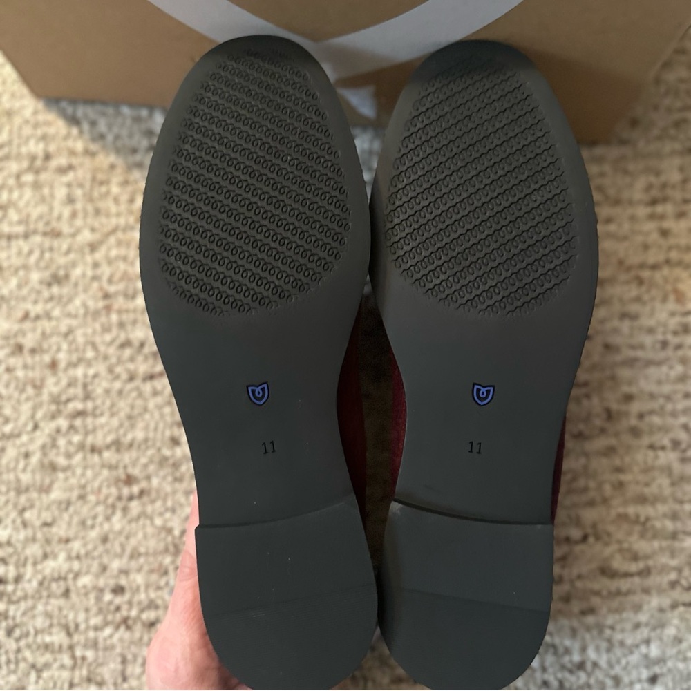 Rothy’s Revelvet Penny Loafer Syrah Size 11 New With Box - Picture 6 of 10